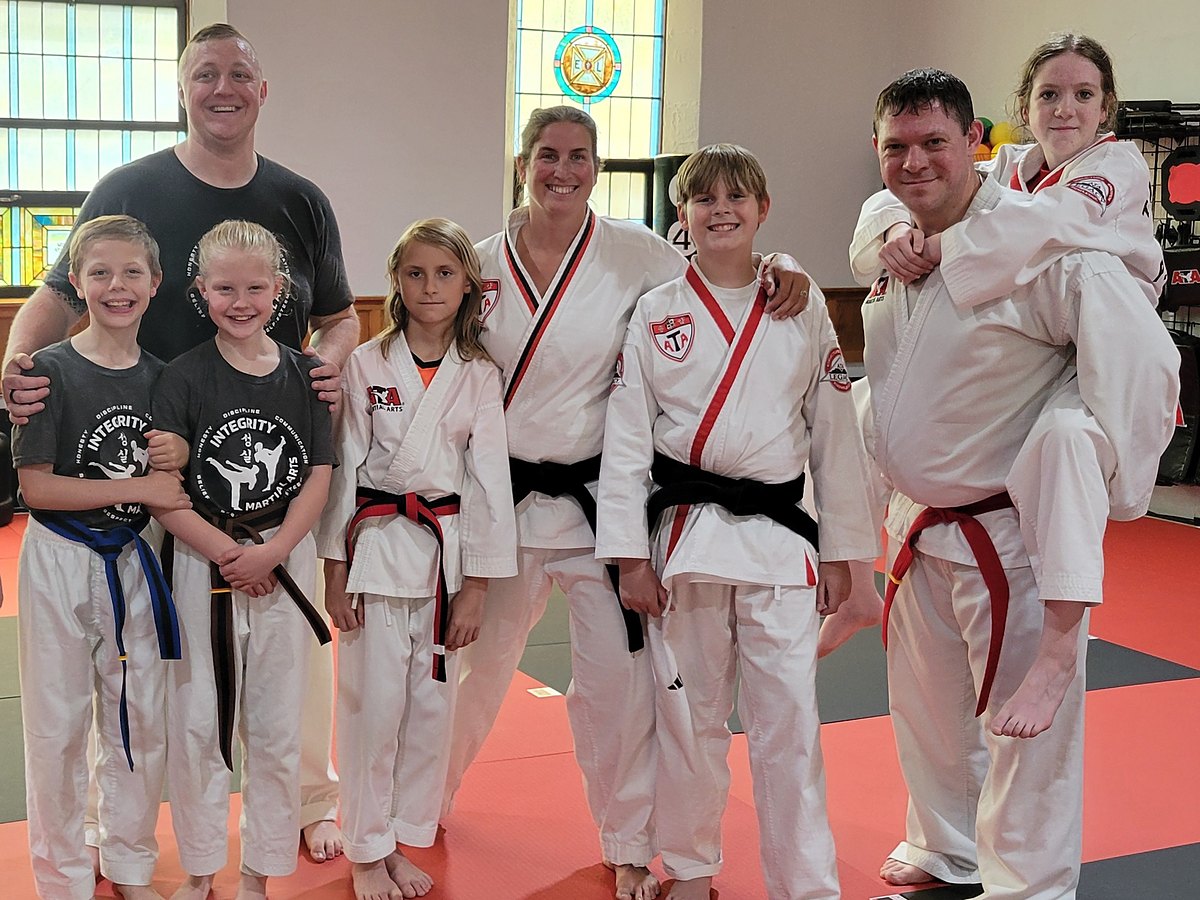 Families training together on the mat at Integrity Martial Arts — a welcoming community in Rock County, WI